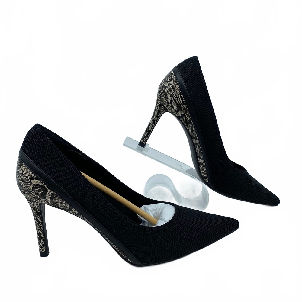 Cozy Island Black Animal Print Pump | Women’s Size 8